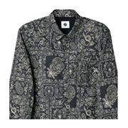 Pretty Green Black Patchwork Paisley Poplin Shirt