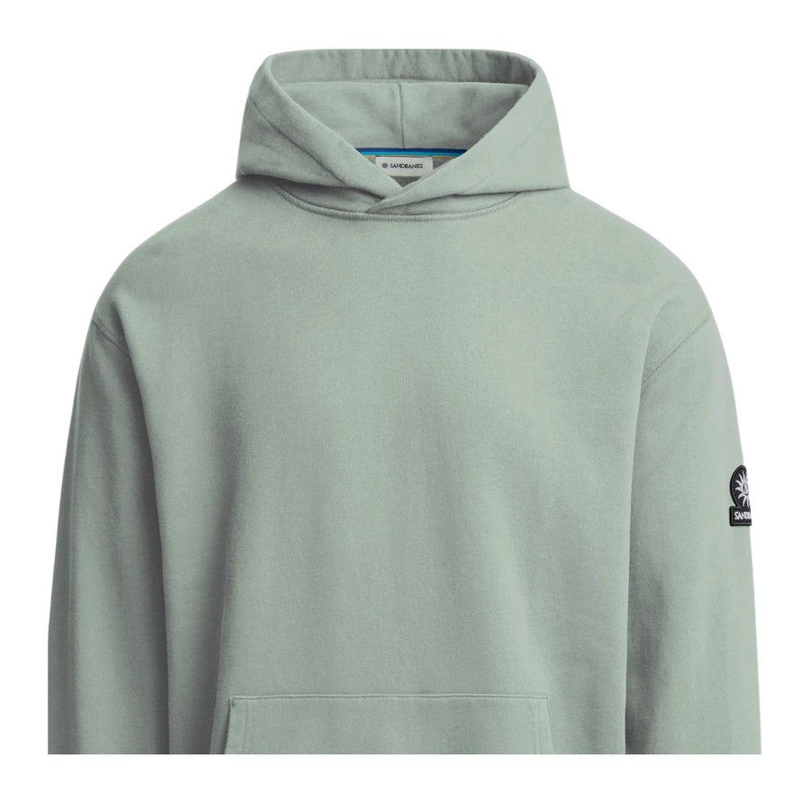 Sandbanks Logo Badge Sage Hoodie