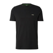 BOSS Contrast Logo Stretch Cotton Black T-Shirt