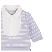 BOSS Baby Stripe Pale Blue Babygrow