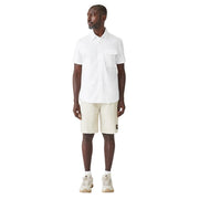 Belstaff Regular Fit Scale Short Sleeve White Shirt