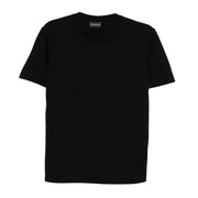 Emporio Armani All-Over Micro Eagle Jacquard Black T-Shirts