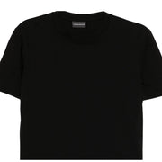 Emporio Armani All-Over Micro Eagle Jacquard Black T-Shirts