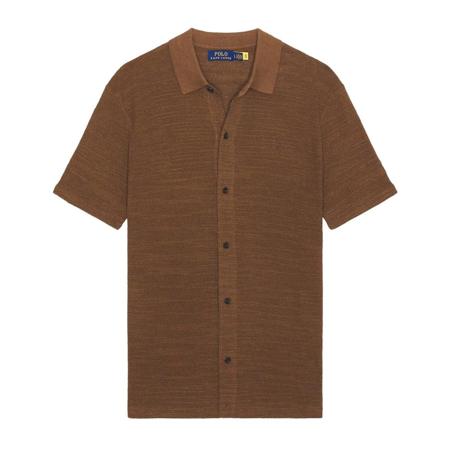 Polo Ralph Lauren Cotton Blend Brown Sweater Shirt