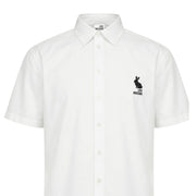 Love Moschino Embroidered Logo Cotton Poplin White Shirt
