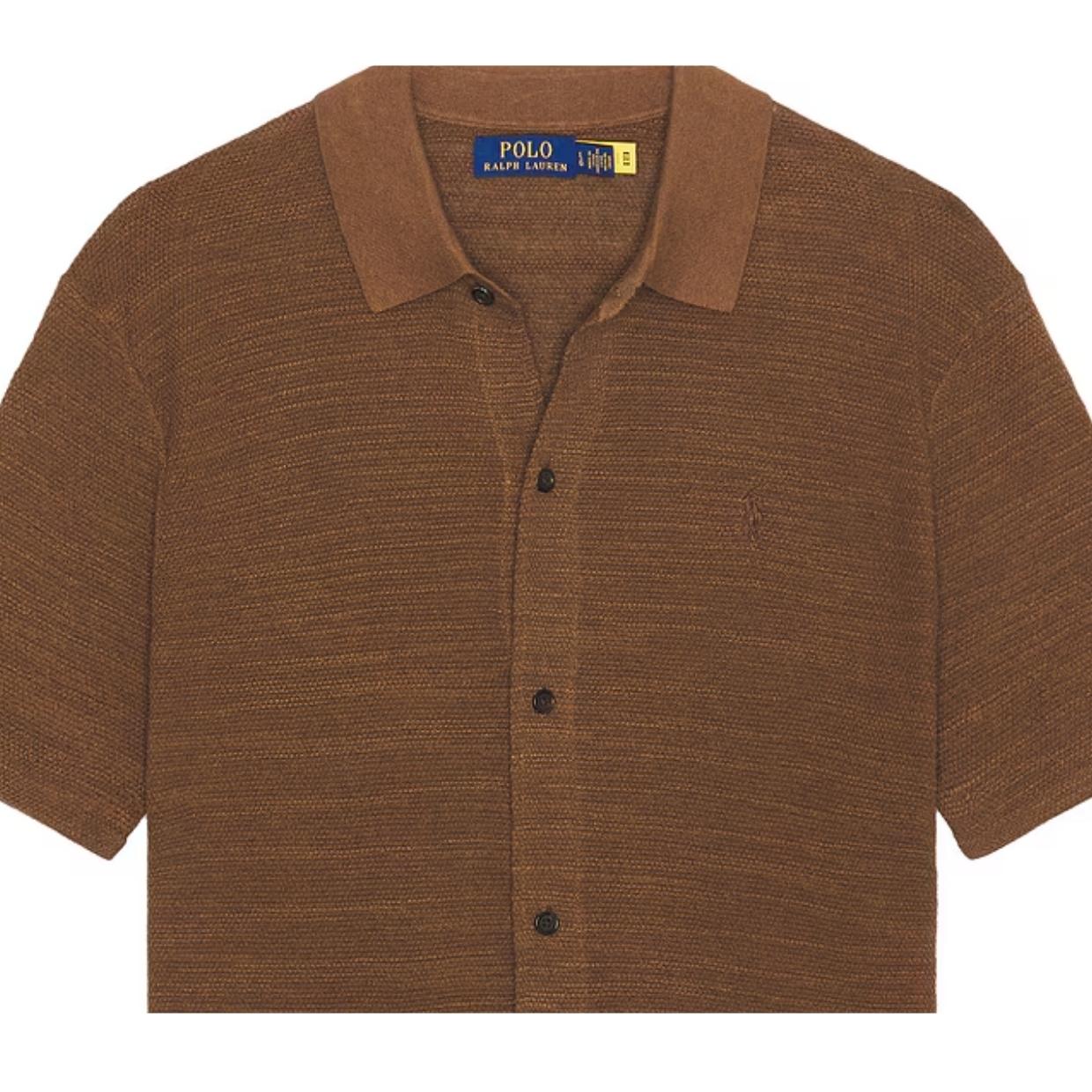 Polo Ralph Lauren Cotton Blend Brown Sweater Shirt