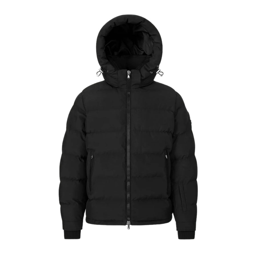 Sandbanks Tri-Colour Black Puffer Jacket