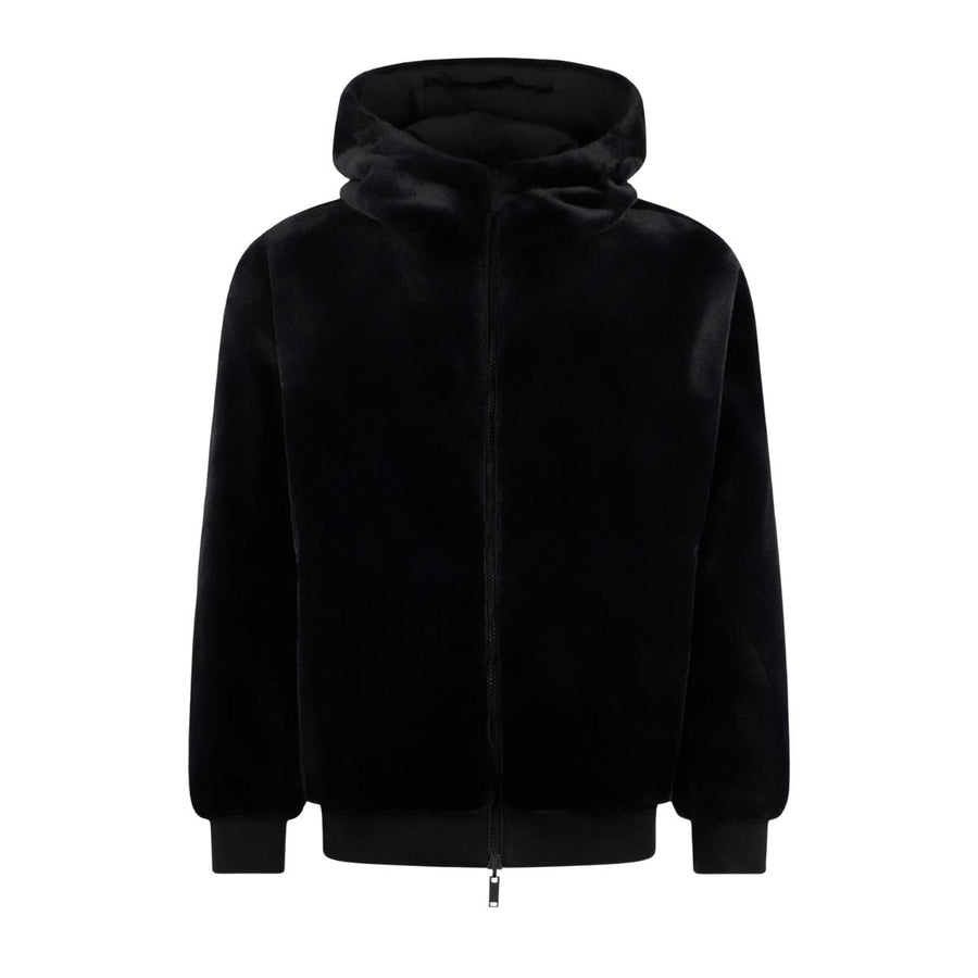 Moose Knuckles Roland Black Reversible Bunny Jacket