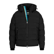 Sandbanks Tri-Colour Black Puffer Jacket