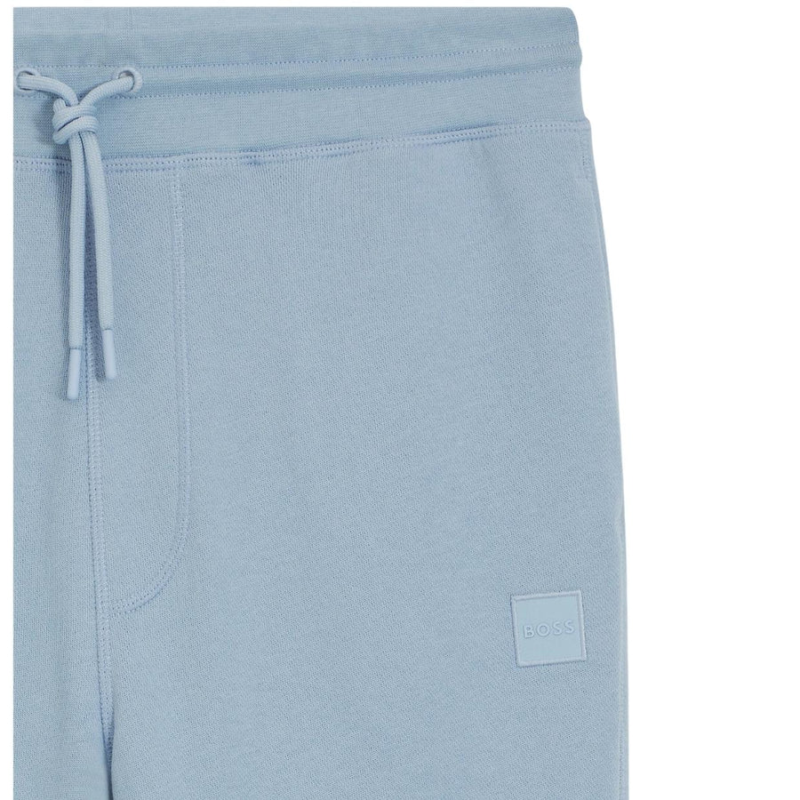 BOSS Logo Badge Sestart Light Blue Jogging Bottoms