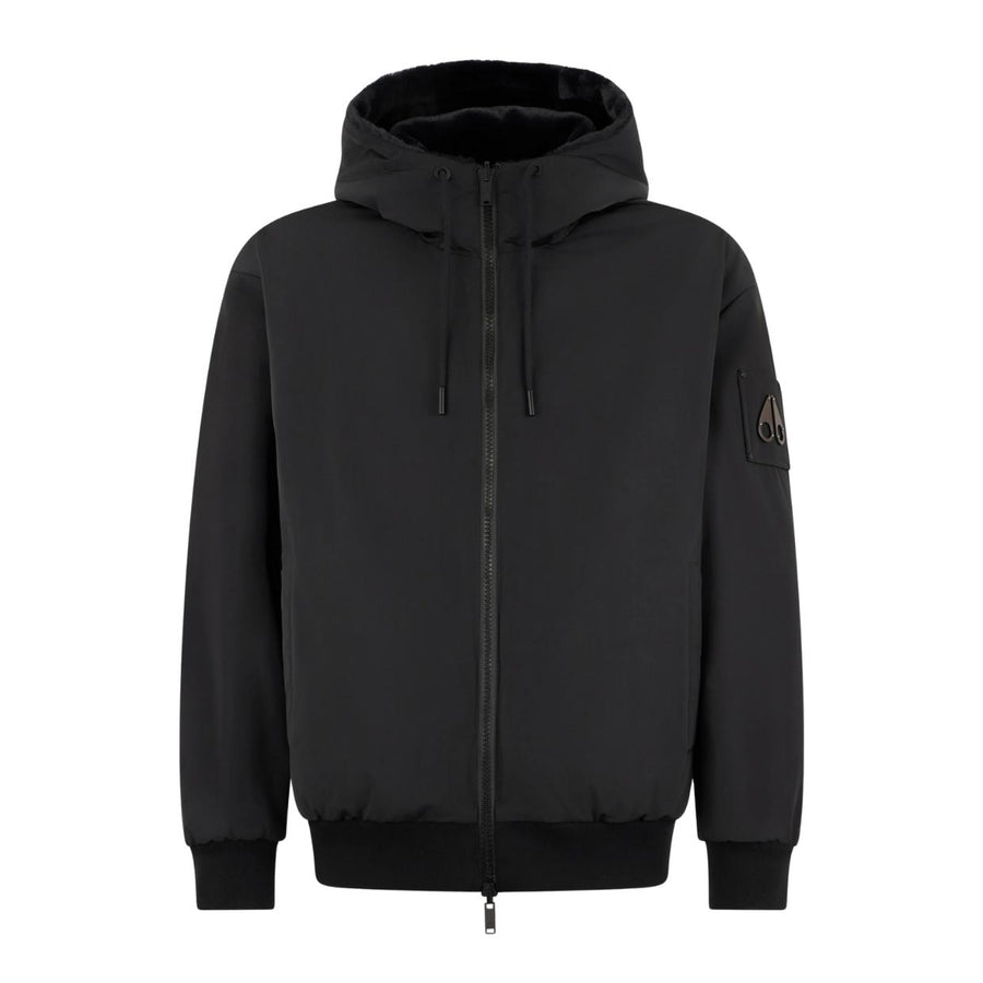Moose Knuckles Roland Black Reversible Bunny Jacket