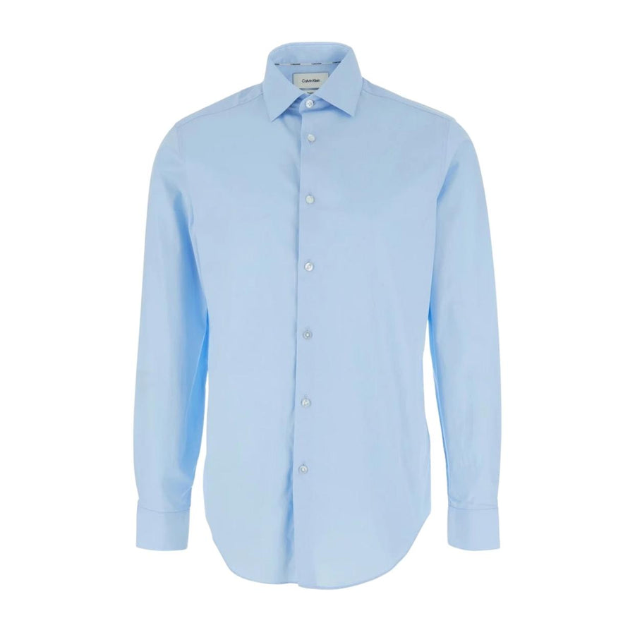 Calvin Klein Slim Fit Stretch Poplin Sky Blue Shirt