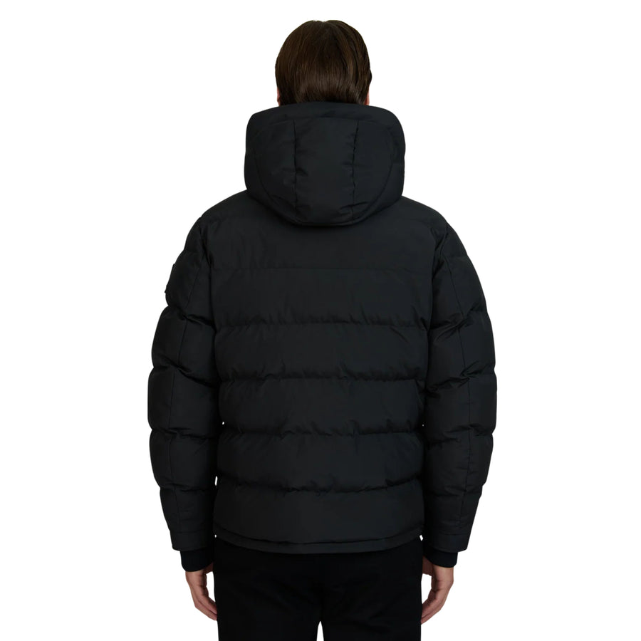 Sandbanks Tri-Colour Black Puffer Jacket