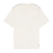 Aquascutum Active Club Check Shoulder Old White T-Shirt