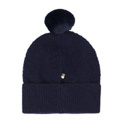 BOSS Baby Embroidered Logo Knitted Navy Beanie Hat