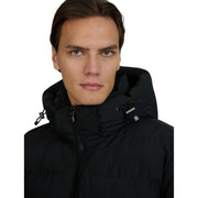 Sandbanks Tri-Colour Black Puffer Jacket