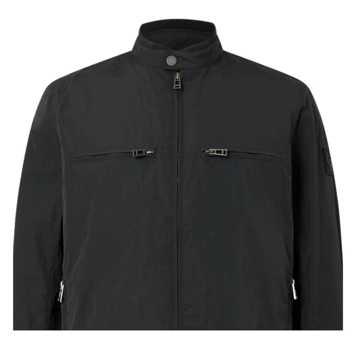 Belstaff Alpha Nylon Grid Black Jacket