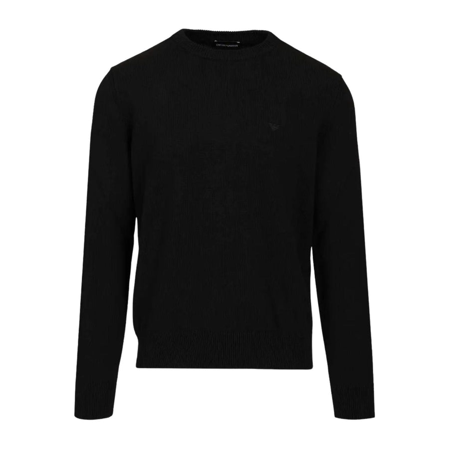 Emporio Armani Embroidered Logo Black Sweatshirt