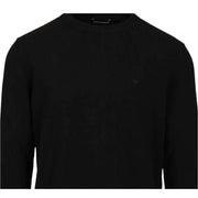 Emporio Armani Embroidered Logo Black Sweatshirt