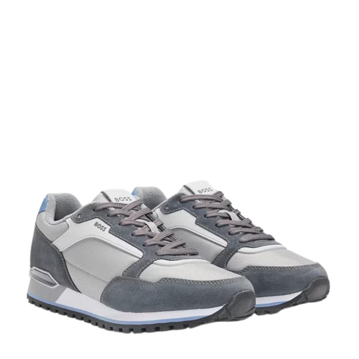 BOSS Parkour Medium Grey Trainers