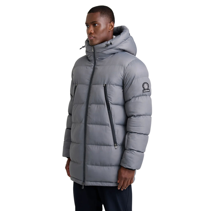 Sandbanks Ravine Charcoal grey Mid Puffer Jacket