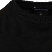 Emporio Armani Embroidered Logo Black Sweatshirt
