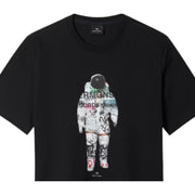 Paul Smith Regular Fit Astronaut Print Black T-Shirt