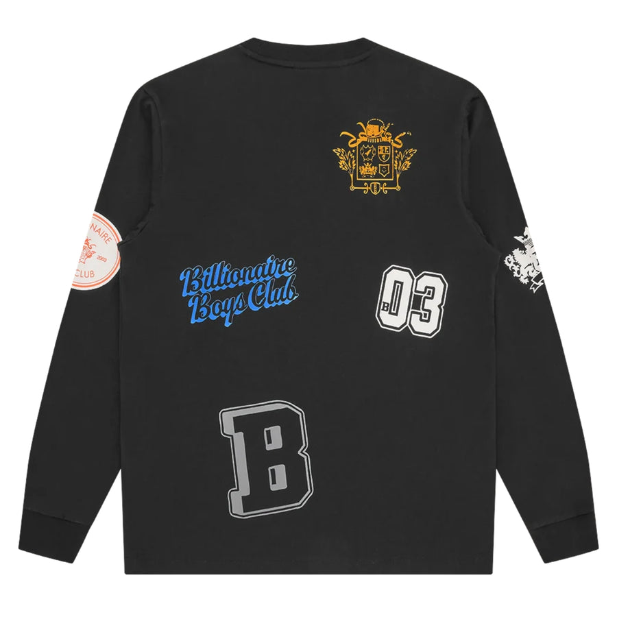 Billionaire Boys Club Multi Graphic Long Sleeve Black T-Shirt