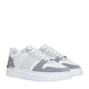 Mallet London Hoxton Lite White Grey Trainers