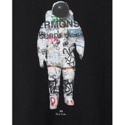 Paul Smith Regular Fit Astronaut Print Black T-Shirt