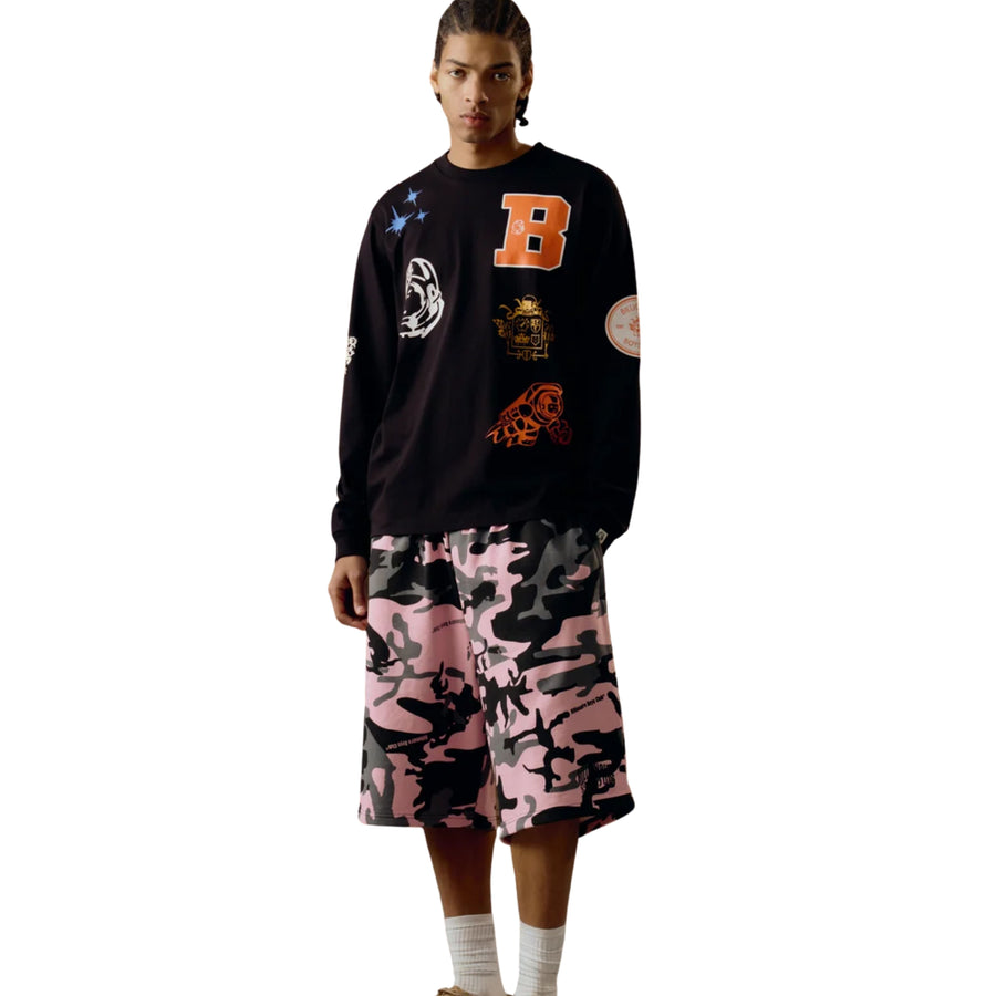 Billionaire Boys Club Multi Graphic Long Sleeve Black T-Shirt