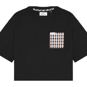 Aquascutum Active Iconic Pocket Black T-Shirt