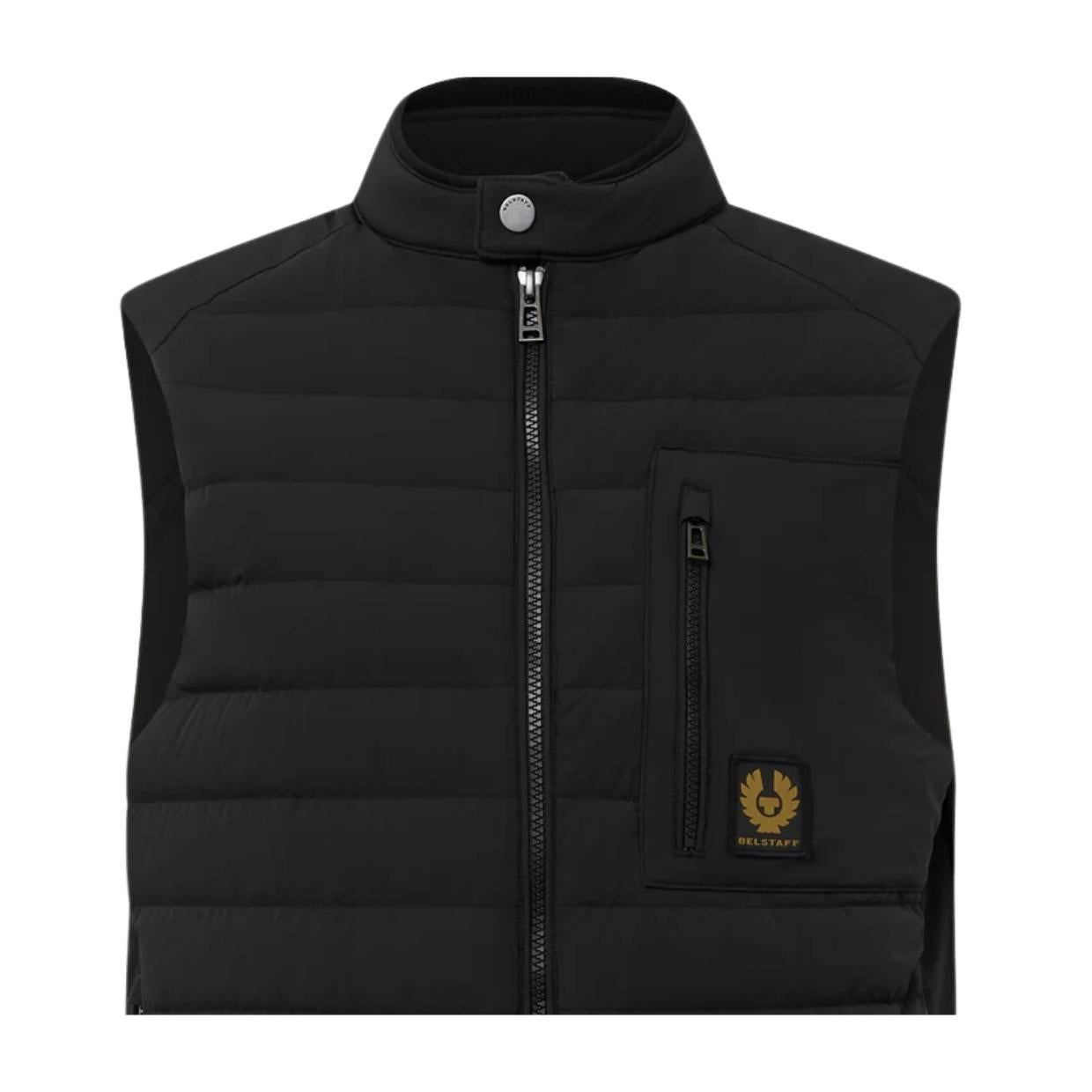 Belstaff Chassis Lightweight Stretch Down Black Gilet