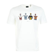 Paul Smith Regular Fit Cycle Jersey White T-Shirt