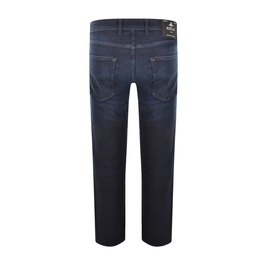 Replay Grover Straight Fit  Dark Indigo Denim Jeans