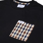 Aquascutum Active Iconic Pocket Black T-Shirt