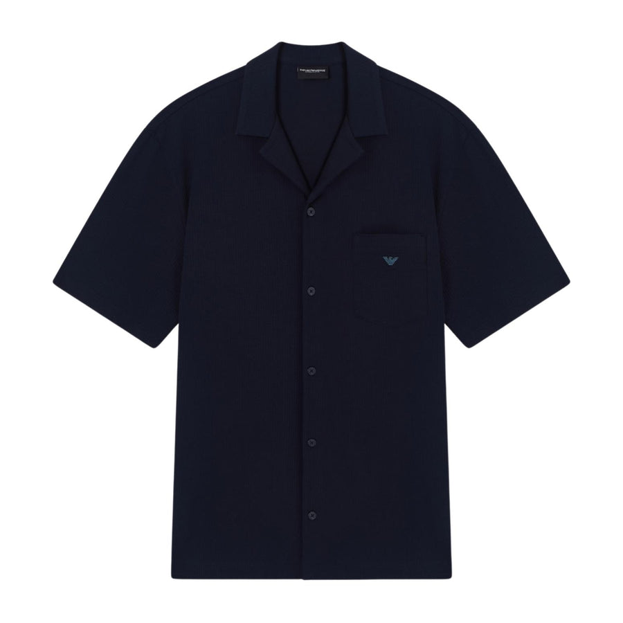 Emporio Armani Navy Jersey Loungewear Shirt