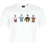 Paul Smith Regular Fit Cycle Jersey White T-Shirt