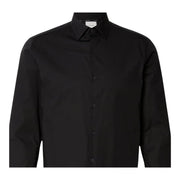 Calvin Klein Slim Fit Stretch Poplin Black Shirt
