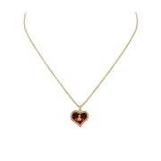 Vivienne Westwood Gold Copper Red Honey Crystal Petra Pendant