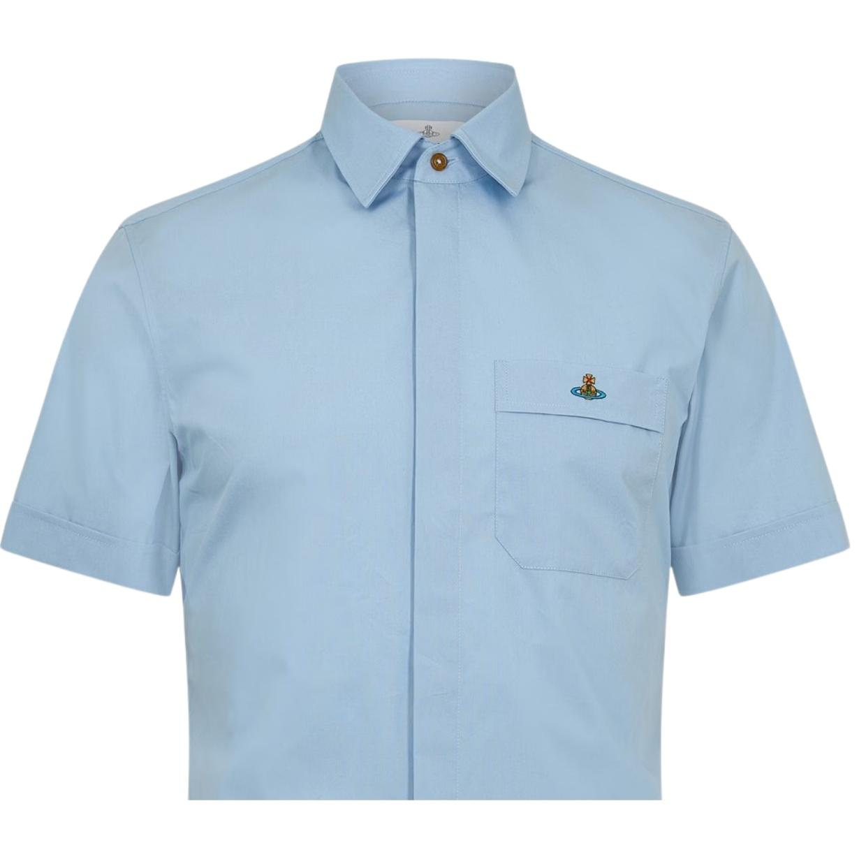 Vivienne Westwood Compact Poplin Classic Blue Shirt
