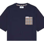 Aquascutum Active Iconic Pocket Navy T-Shirt