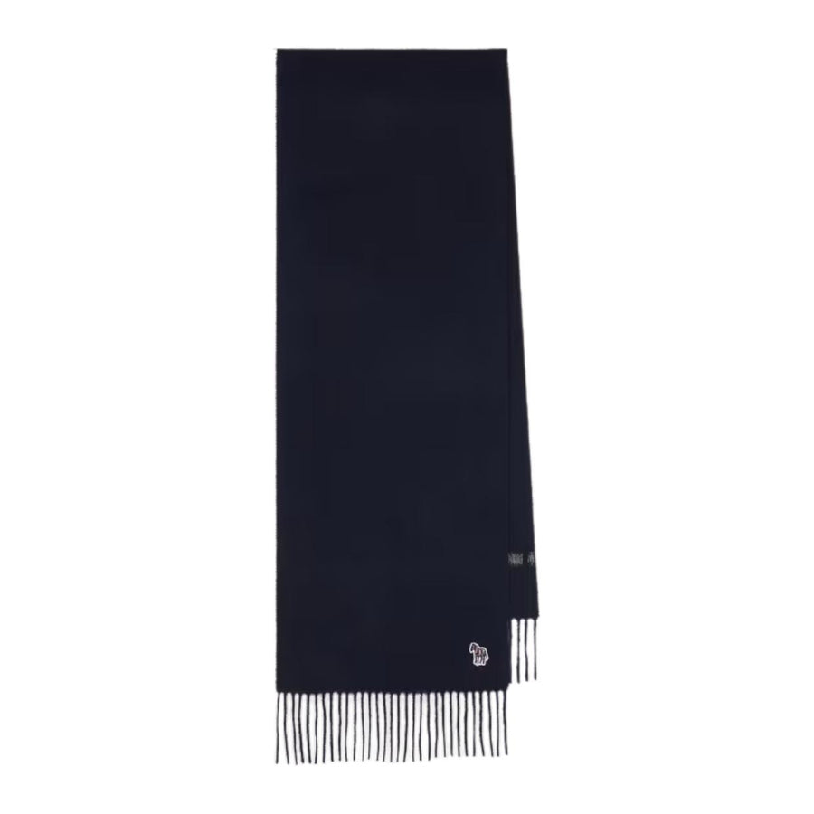 Paul Smith Zebra Navy Lambwool Scarf