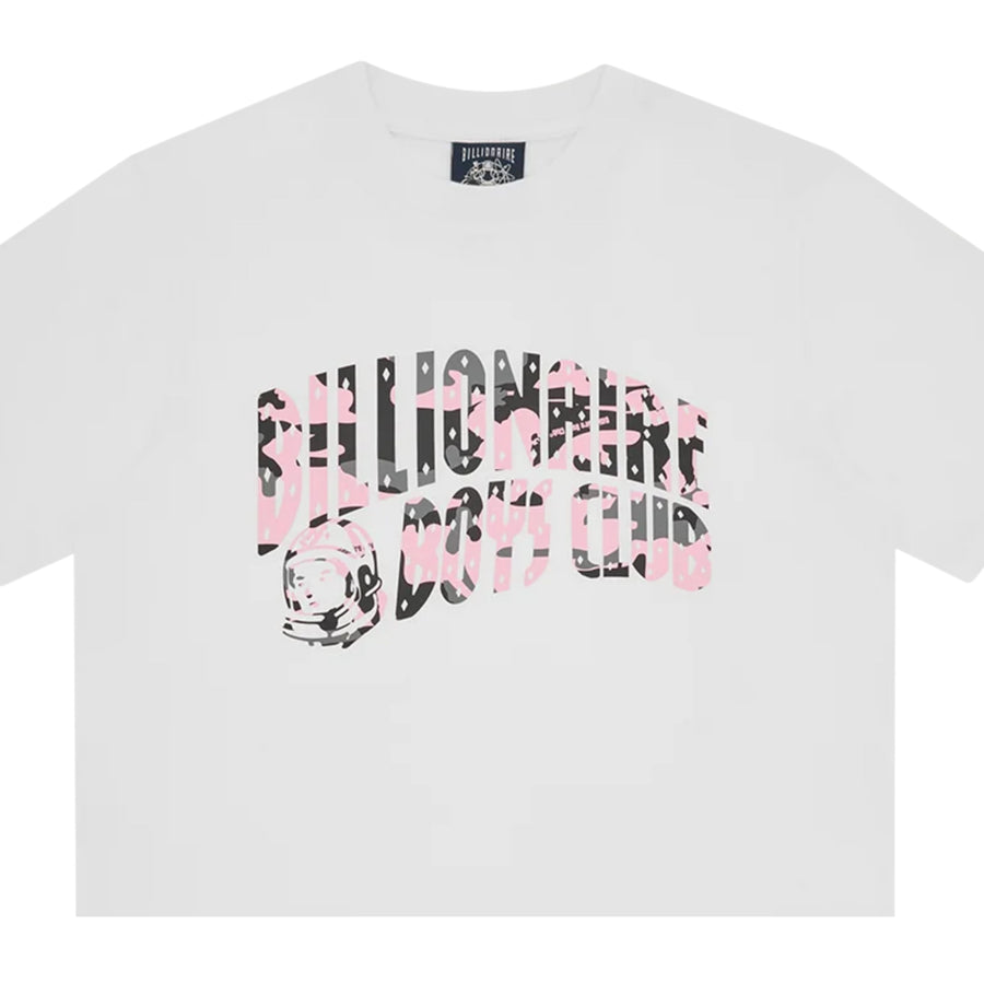 Billionaire Boys Club Camo Arch Logo White T-Shirt