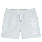 BOSS Baby Printed Logo Sprout Green Swim Shorts
