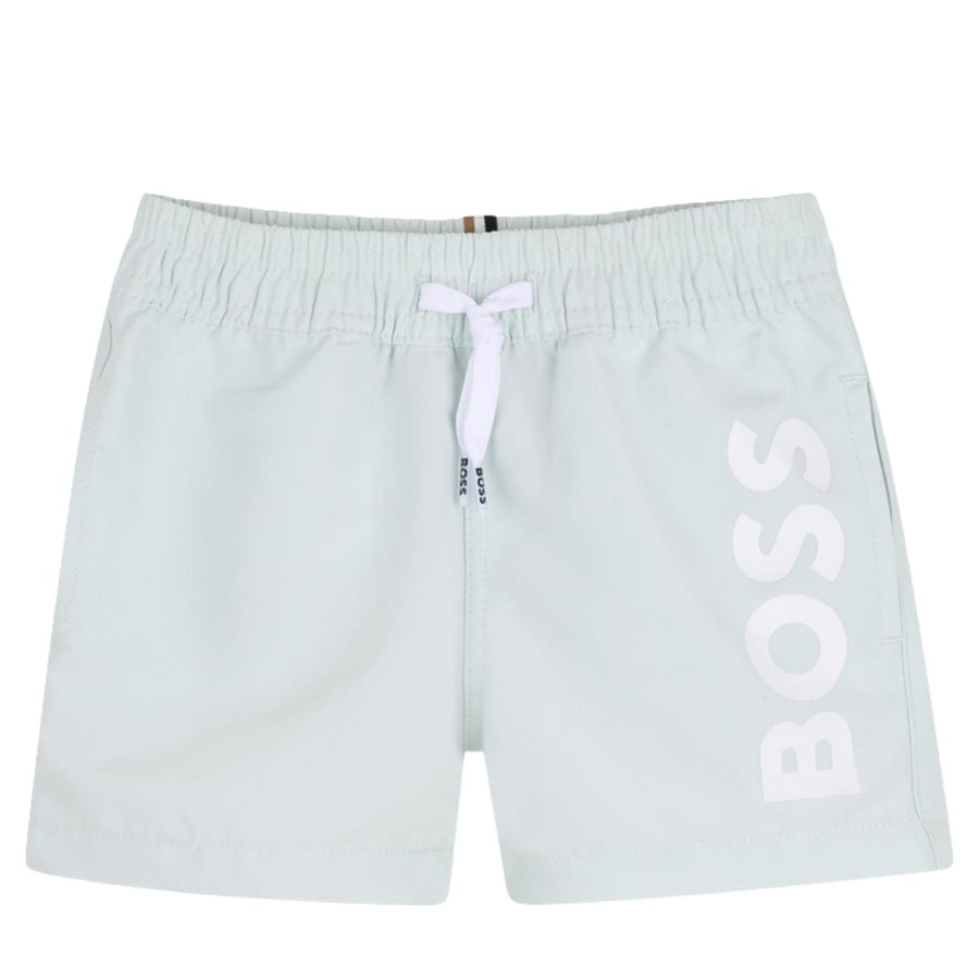 BOSS Baby Printed Logo Sprout Green Swim Shorts