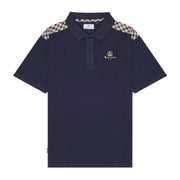 Aquascutum Active Stripes Piquet Navy Polo Shirts