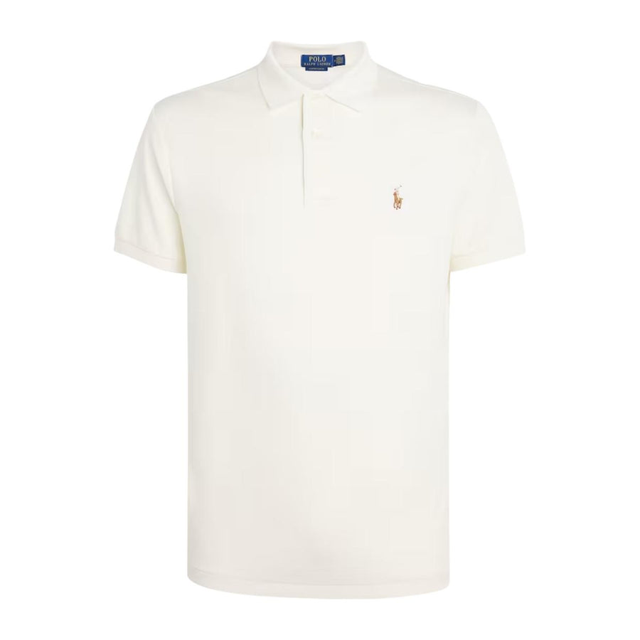 Polo Ralph Lauren Embroidered Pony Pale Cream Polo Shirt