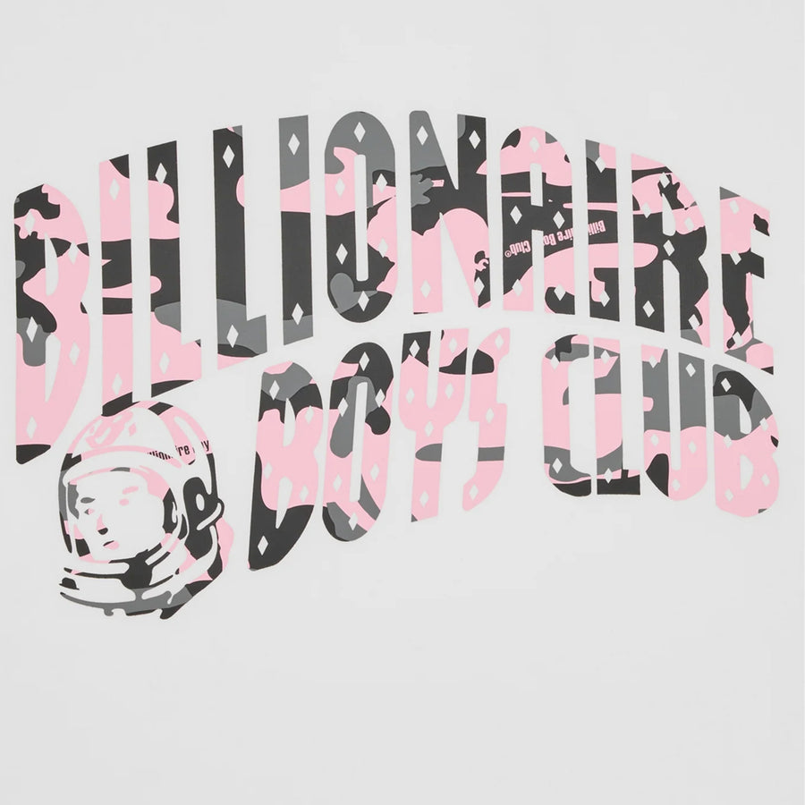 Billionaire Boys Club Camo Arch Logo White T-Shirt