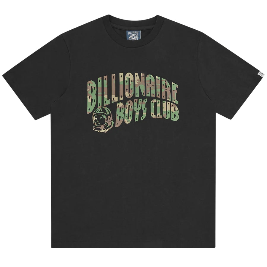 Billionaire Boys Club Camo Arch Logo Black T-Shirt